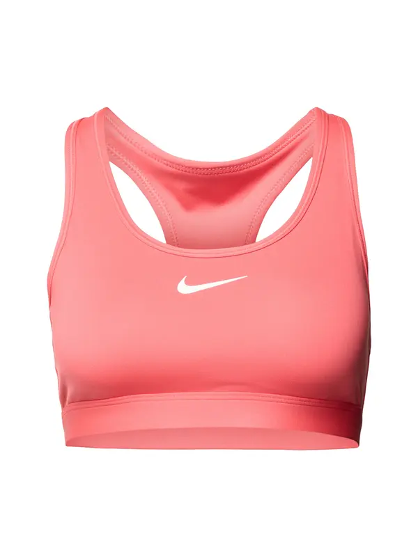 NIKE NIKE Sportski grudnjak 'SWOOSH'  koraljna / bijela
