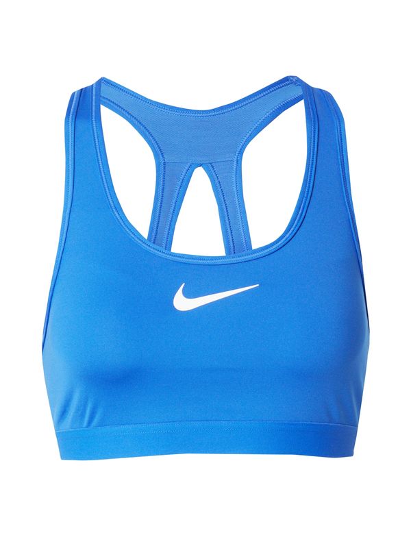 NIKE NIKE Sportski grudnjak 'SWOOSH'  kraljevsko plava / bijela