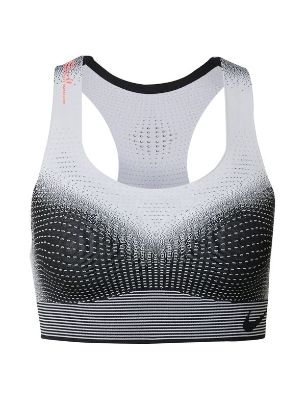 NIKE NIKE Sportski grudnjak 'SWSH'  svijetlosiva / svijetlocrvena / crna