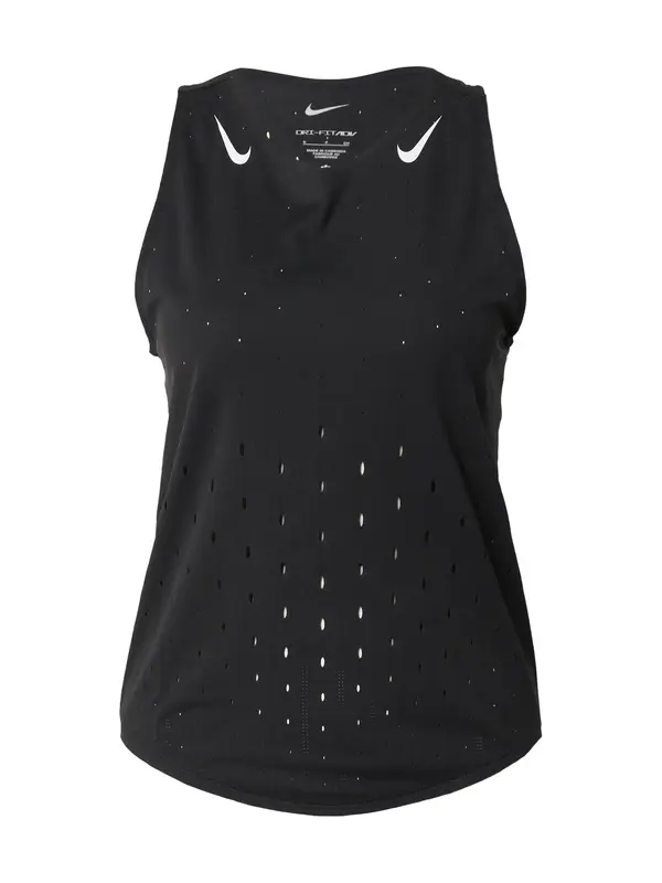 NIKE NIKE Sportski top 'AeroSwift'  crna / bijela