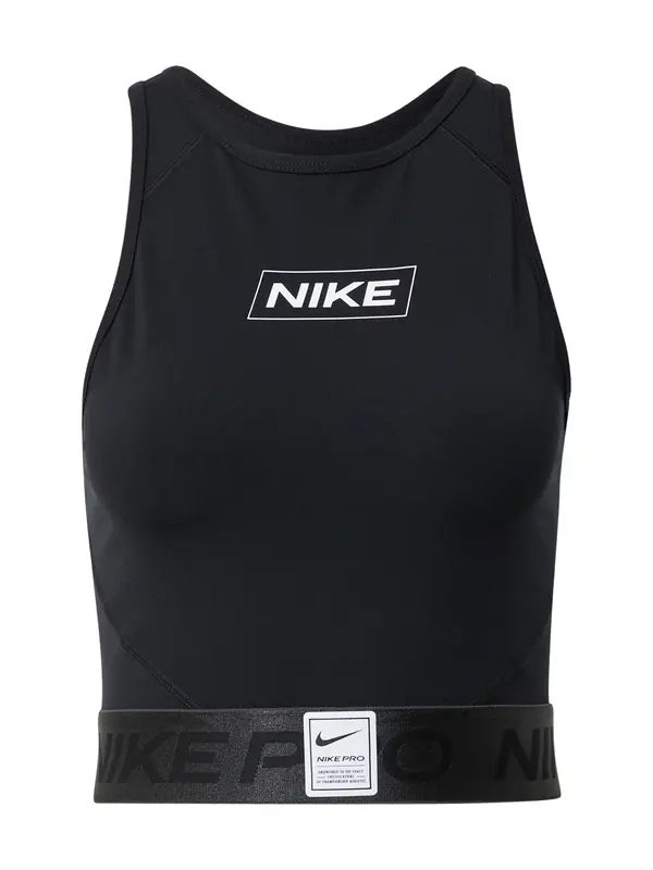 NIKE NIKE Sportski top  crna / bijela
