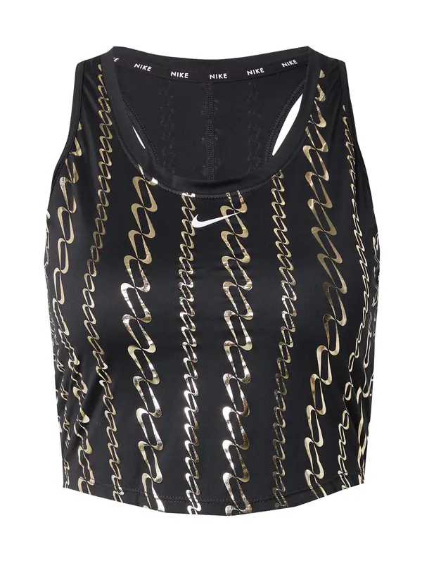 NIKE NIKE Sportski top 'One'  zlatna / crna / bijela