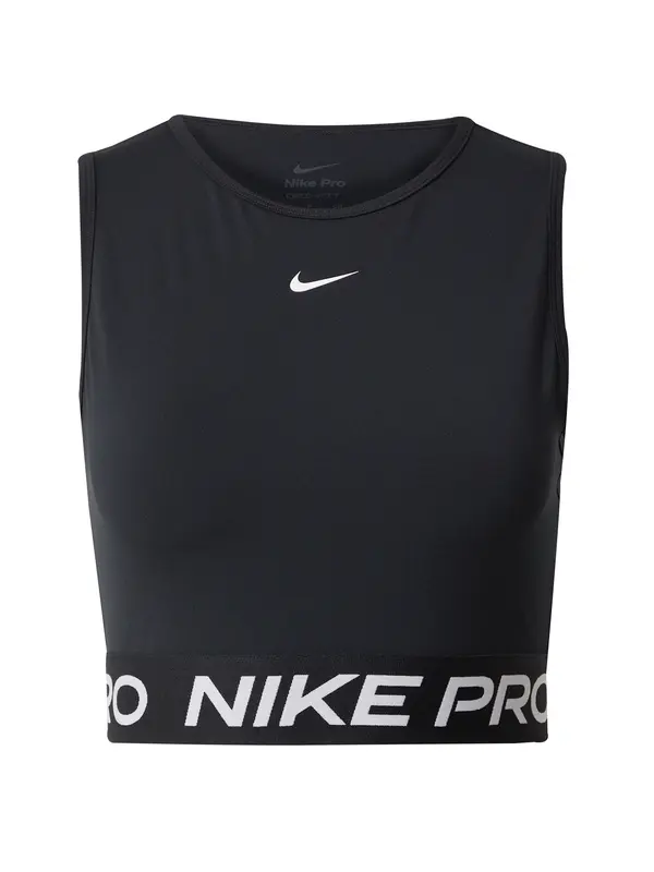 NIKE NIKE Sportski top 'Pro 365'  crna / bijela