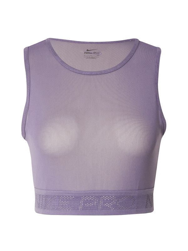 NIKE NIKE Sportski top 'PRO'  tamno ljubičasta / bijela