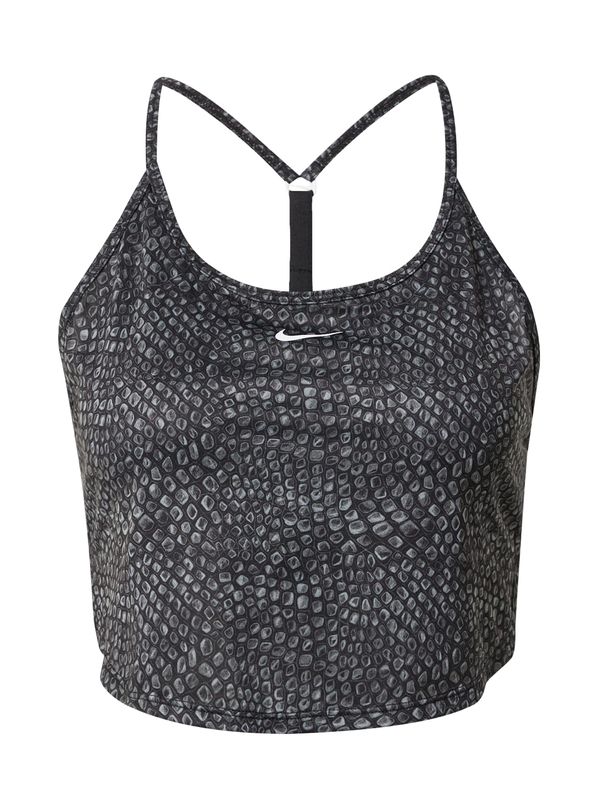 NIKE NIKE Sportski top  siva / crna