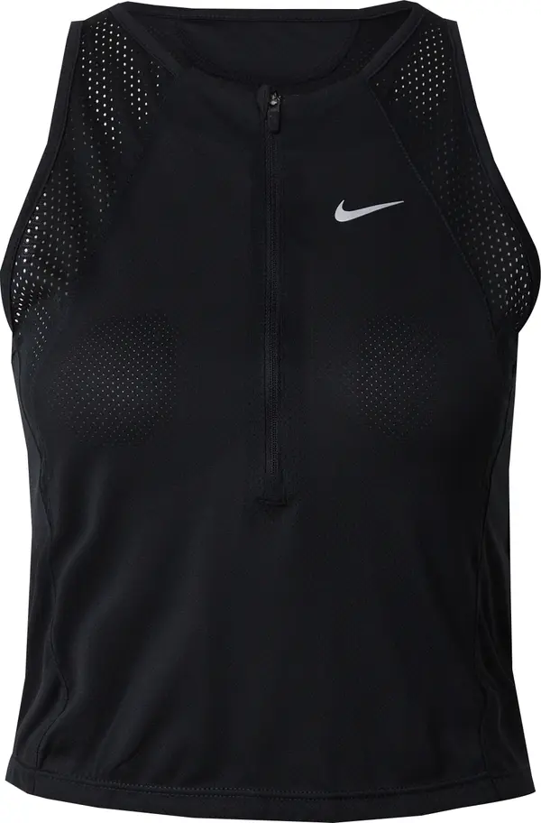 NIKE NIKE Sportski top  svijetlosiva / crna