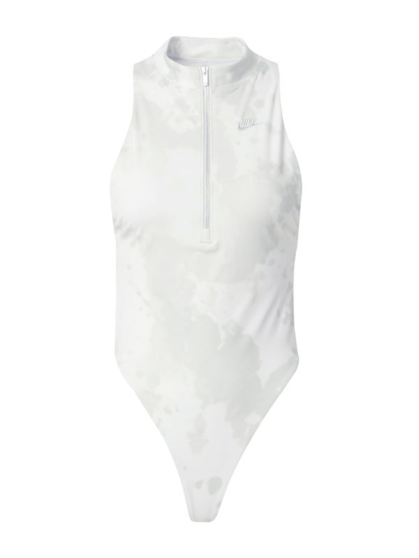 Nike Sportswear Nike Sportswear Bodi majica  svijetlosiva / bijela