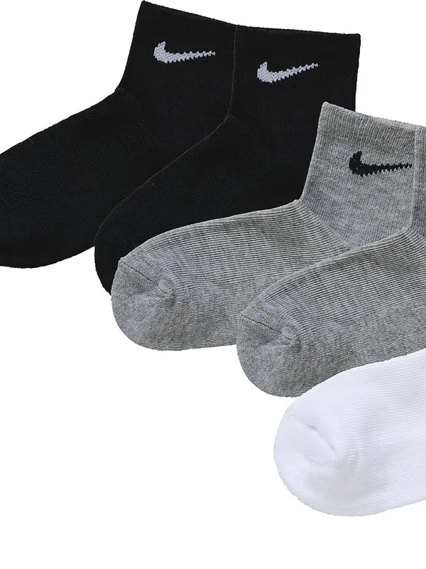 Nike Sportswear Nike Sportswear Čarape 'Ankle'  siva / crna / bijela