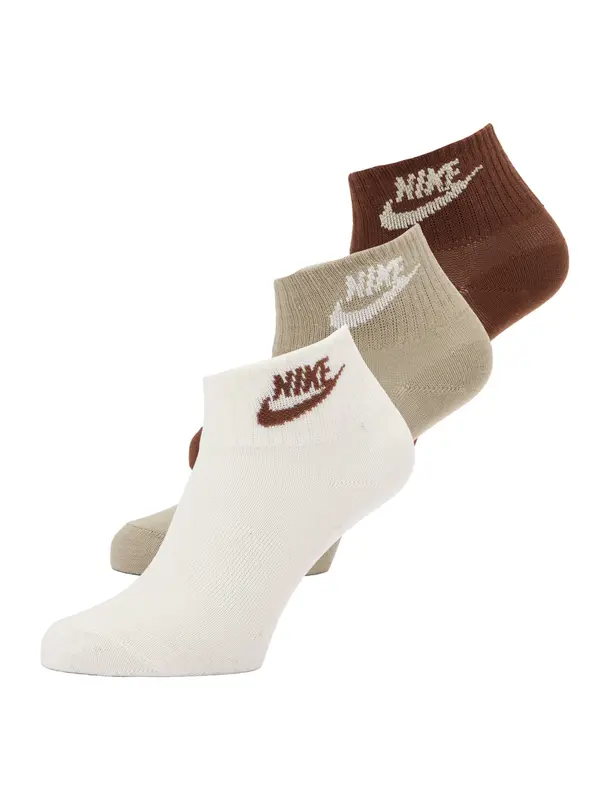 Nike Sportswear Nike Sportswear Čarape 'Everyday Essential'  smeđa / cappuccino / bijela
