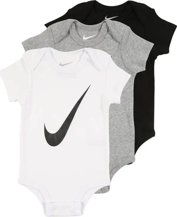 Nike Sportswear Nike Sportswear Dječji bodi  siva melange / crna / bijela