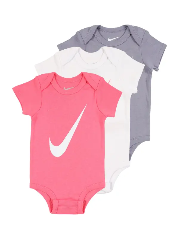 Nike Sportswear Nike Sportswear Dječji bodi  siva / roza / bijela