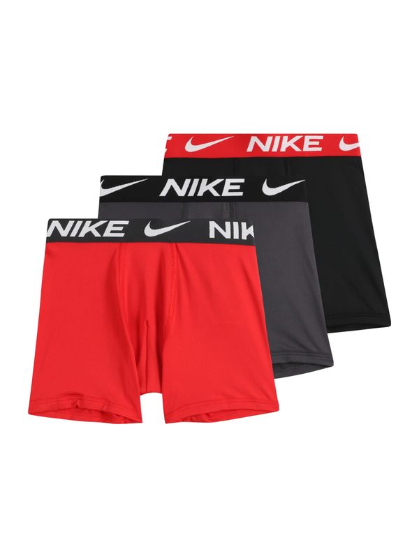 Nike Sportswear Nike Sportswear Gaće  tamo siva / crvena / crna / bijela