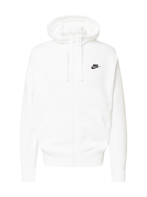 Nike Sportswear Nike Sportswear Gornji dio trenirke 'Club Fleece'  crna / bijela