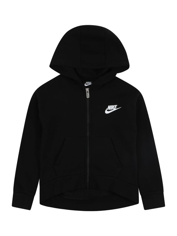 Nike Sportswear Nike Sportswear Gornji dio trenirke 'CLUB FLEECE'  crna / bijela