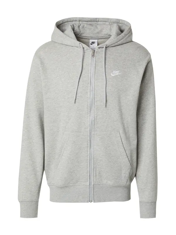 Nike Sportswear Nike Sportswear Gornji dio trenirke 'Club Fleece'  siva melange / bijela