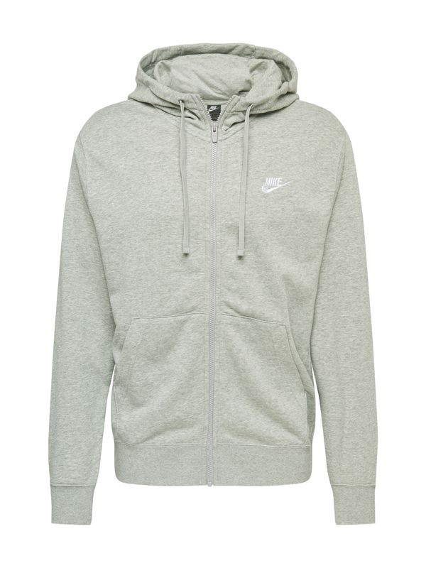 Nike Sportswear Nike Sportswear Gornji dio trenirke 'Club'  svijetlosiva / bijela