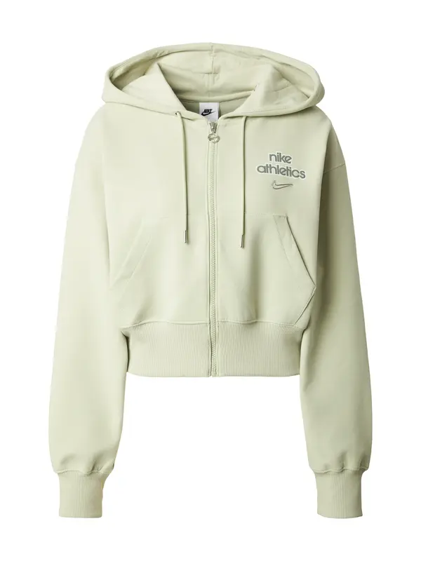 Nike Sportswear Nike Sportswear Gornji dio trenirke 'PHNX FLC'  antracit siva / svijetlozelena / bijela