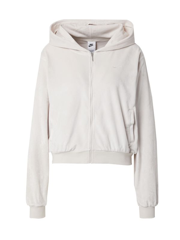 Nike Sportswear Nike Sportswear Gornji dio trenirke  svijetlobež / bijela