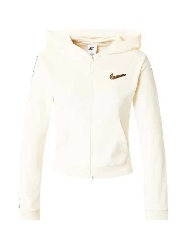 Nike Sportswear Nike Sportswear Gornji dio trenirke  svijetlosmeđa / bijela