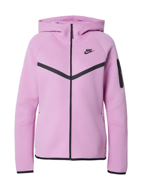 Nike Sportswear Nike Sportswear Gornji dio trenirke 'TCH FLC 2'  ružičasto crvena / crna