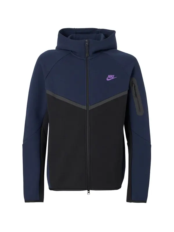 Nike Sportswear Nike Sportswear Gornji dio trenirke 'TCH FLC'  mornarsko plava / antracit siva / ljubičasta / crna