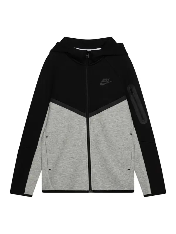 Nike Sportswear Nike Sportswear Gornji dio trenirke 'TCH FLC'  tamo siva / siva melange / crna