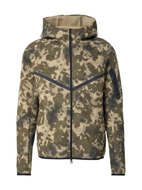 Nike Sportswear Nike Sportswear Gornji dio trenirke 'TECH FLC'  bež / maslinasta / crna