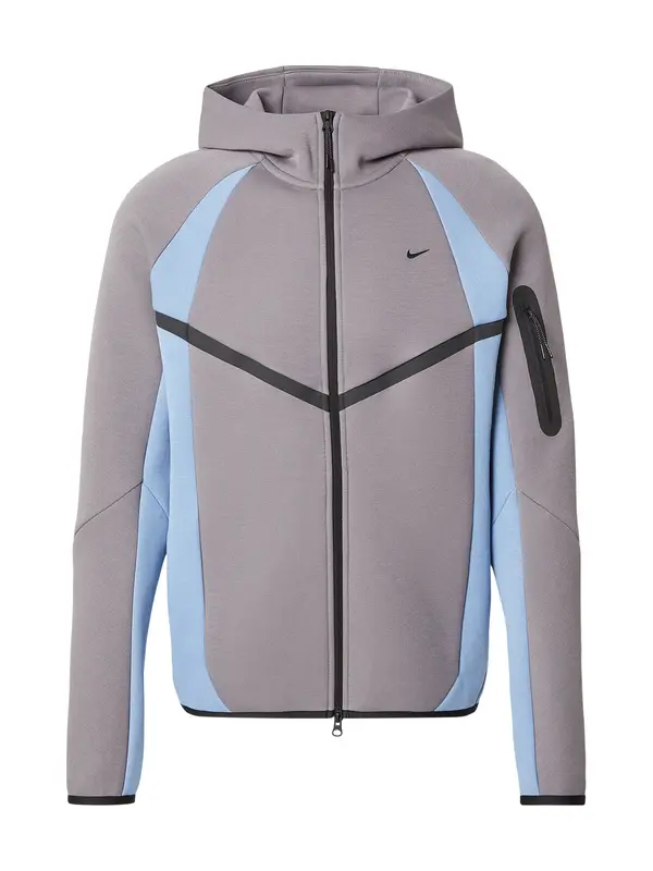 Nike Sportswear Nike Sportswear Gornji dio trenirke 'TECH FLC PRO'  nebesko plava / siva / crna