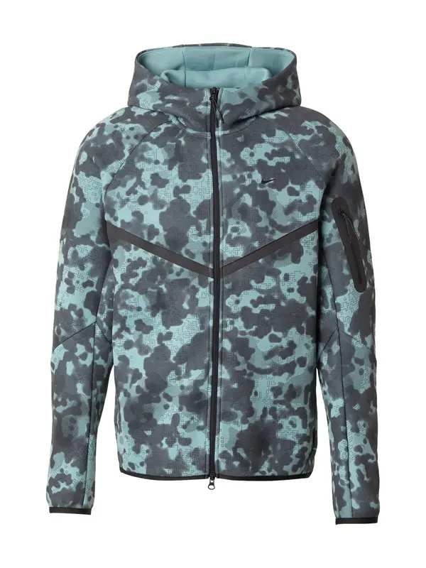 Nike Sportswear Nike Sportswear Gornji dio trenirke 'TECH FLC'  tirkiz / tamo siva