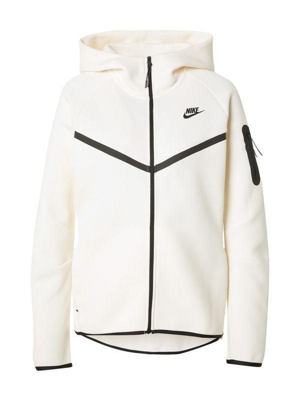 Nike Sportswear Nike Sportswear Gornji dio trenirke 'TECH FLEECE 2'  crna / bijela