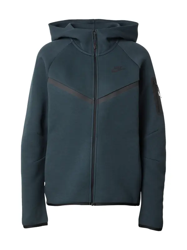 Nike Sportswear Nike Sportswear Gornji dio trenirke 'TECH FLEECE 2'  kraljevski zelena / crna