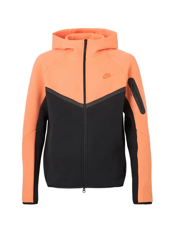 Nike Sportswear Nike Sportswear Gornji dio trenirke 'Tech Fleece'  antracit siva / narančasta / crna