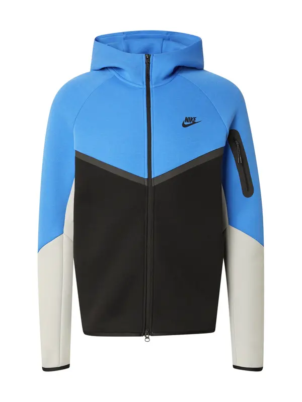 Nike Sportswear Nike Sportswear Gornji dio trenirke 'Tech Fleece'  azur / svijetlosiva / crna