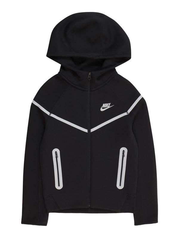 Nike Sportswear Nike Sportswear Gornji dio trenirke 'Tech Fleece'  crna / bijela