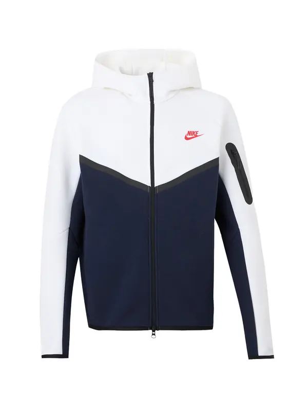 Nike Sportswear Nike Sportswear Gornji dio trenirke 'Tech Fleece'  morsko plava / bijela