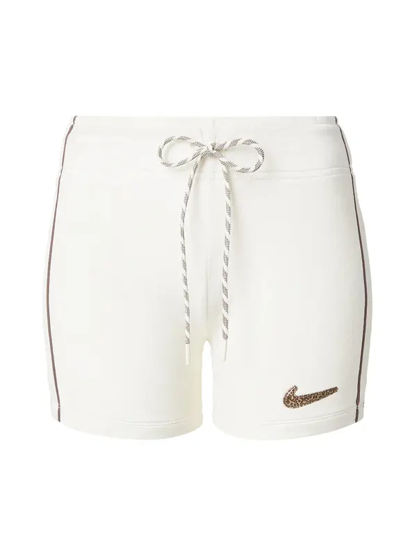 Nike Sportswear Nike Sportswear Hlače  bež / smeđa / bijela