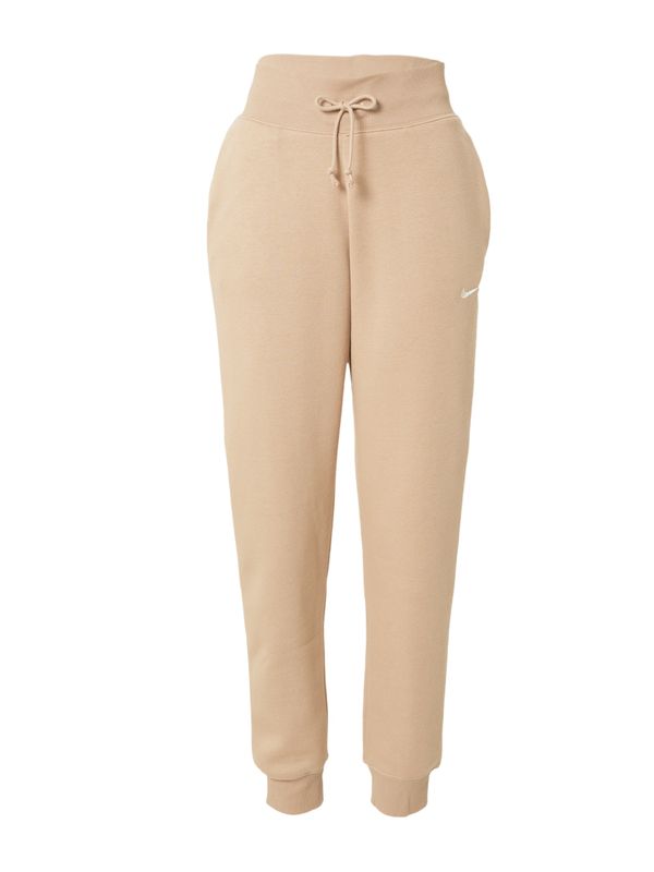 Nike Sportswear Nike Sportswear Hlače  cappuccino / bijela