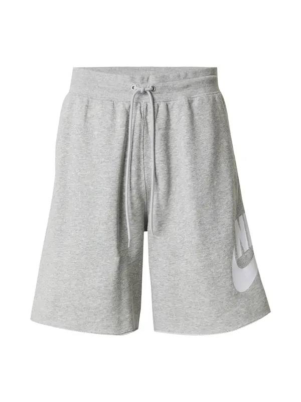 Nike Sportswear Nike Sportswear Hlače 'CLUB ALUMNI'  siva melange / bijela