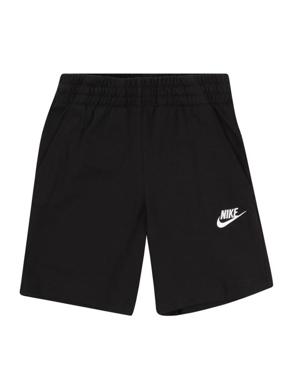 Nike Nike Sportswear Hlače 'CLUB'  crna / bijela