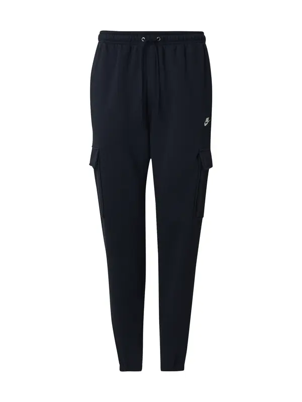 Nike Sportswear Nike Sportswear Hlače 'Club'  crna / bijela