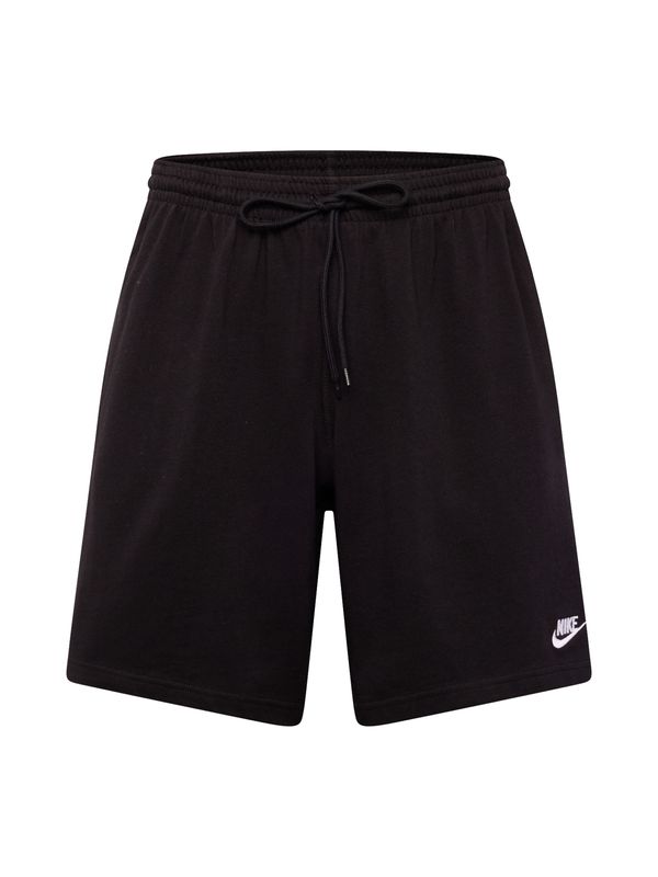 Nike Sportswear Nike Sportswear Hlače 'CLUB'  crna / prljavo bijela