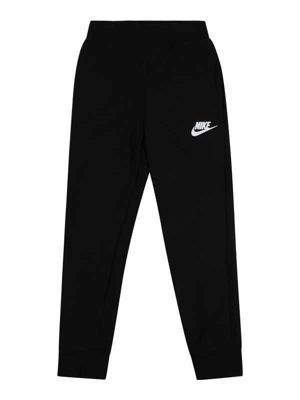 Nike Sportswear Nike Sportswear Hlače 'CLUB FLEECE'  crna / bijela
