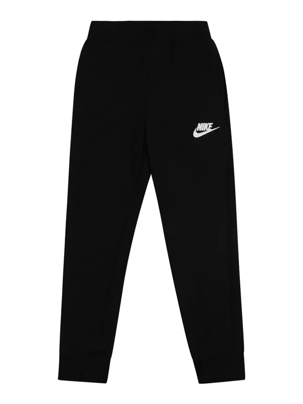 Nike Sportswear Nike Sportswear Hlače 'Club Fleece'  crna / bijela