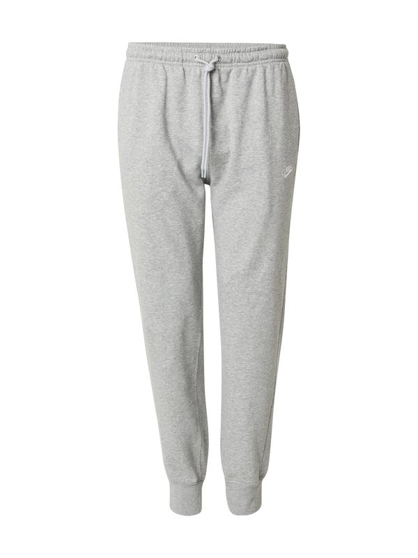 Nike Nike Sportswear Hlače 'Club Fleece'  siva / bijela