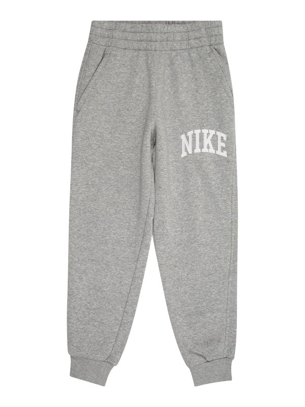 Nike Sportswear Nike Sportswear Hlače 'Club Fleece'  siva melange / bijela