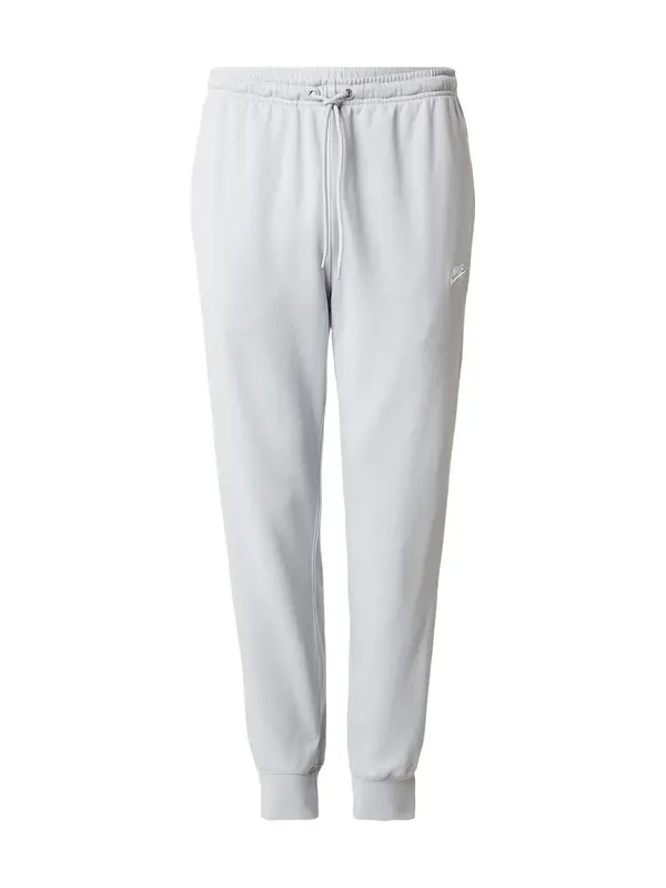 Nike Sportswear Nike Sportswear Hlače 'Club Fleece'  svijetlosiva / bijela
