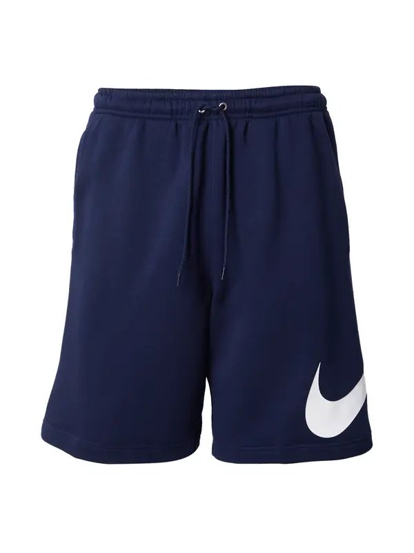 Nike Sportswear Nike Sportswear Hlače 'CLUB'  mornarsko plava / bijela