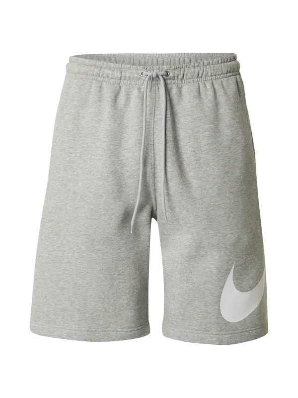 Nike Sportswear Nike Sportswear Hlače 'CLUB'  siva melange / bijela