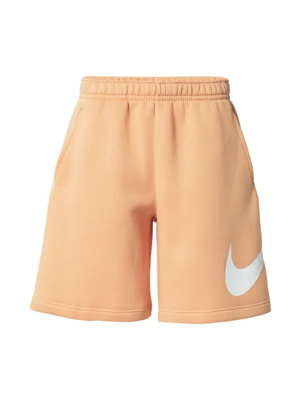 Nike Sportswear Nike Sportswear Hlače 'Club'  svijetlonarančasta / bijela
