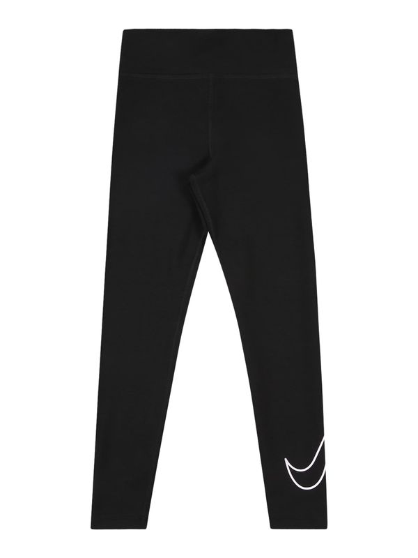 Nike Sportswear Nike Sportswear Hlače  crna / bijela